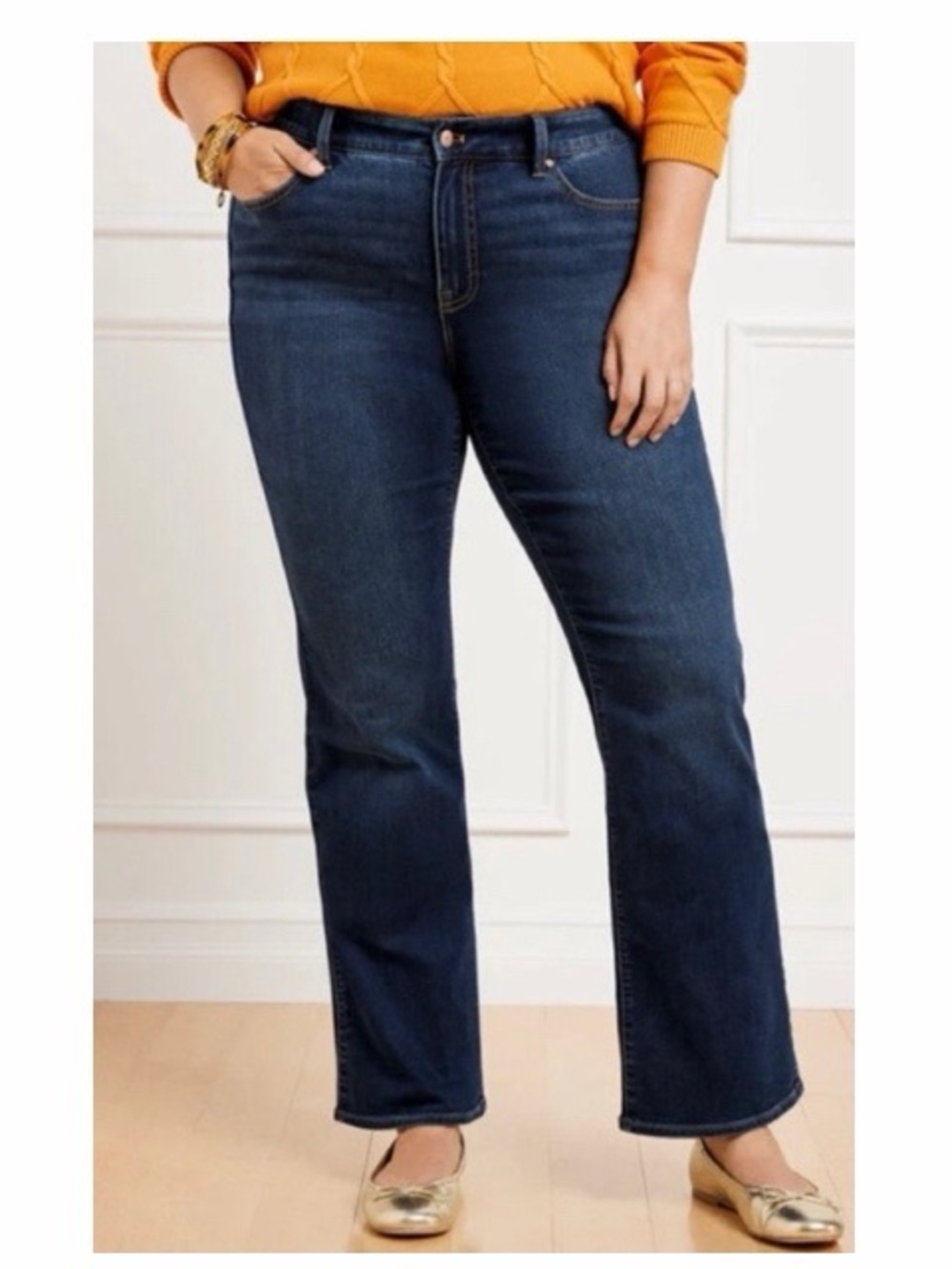 Talbots Barely Boot Jeans In Brea Wash